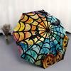 Halloween Buntes Regenschirm, Tragbarer 3-fach Kompakter Regenschirm, Weihnachtsgeschenk ES604