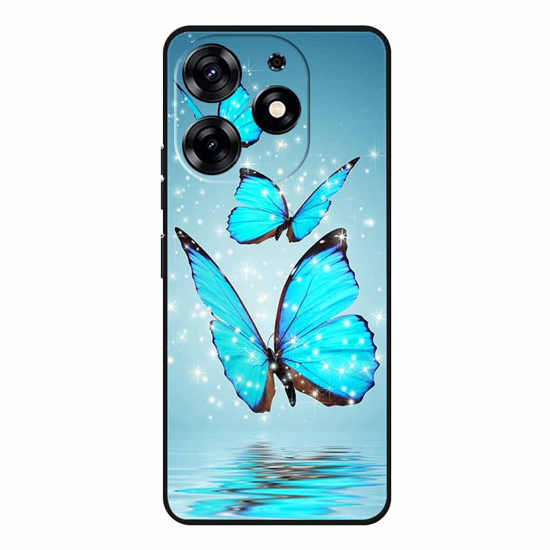 For Tecno Spark 20 Pro Case Wolf Soft Silicone TPU Back Cover Phone Cases For Tecno Spark20 Pro KJ6 Cute Animals Protector Funda