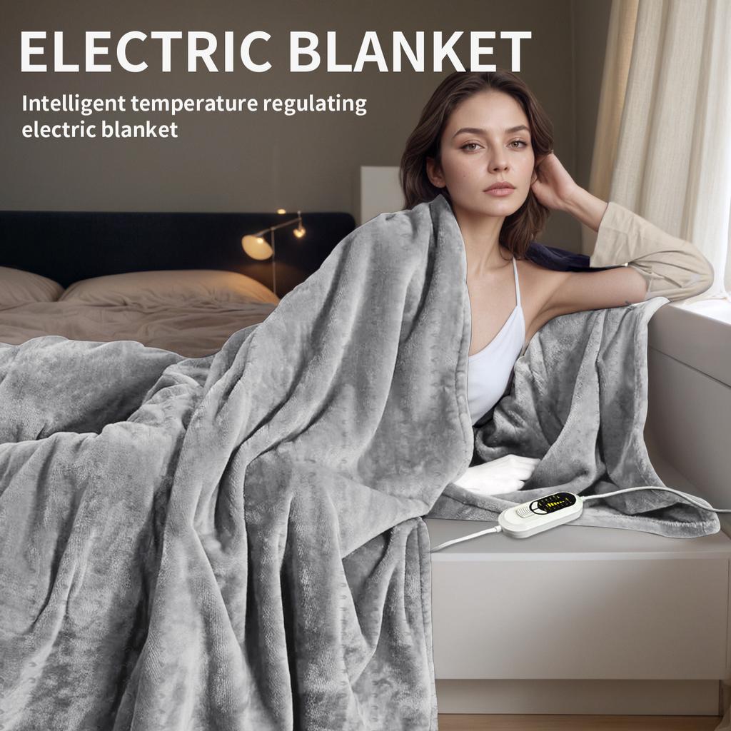 Electric Blanket Comfortable Flannel Warm-up Heating Blanket Far Infrared Electric Heating Blanket Intelligent Temperature Control