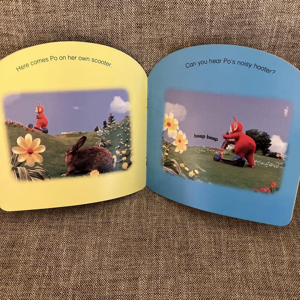 [USED] Teletubbies, Foreign Books, 2 PO Picture Books, 1 Coloring Book, Rare