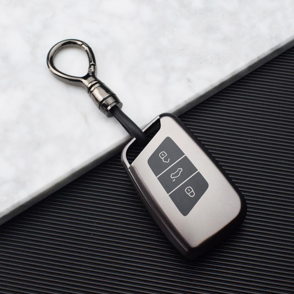 3 Buttons TPU Shell Fob Holder For VW Volkseagen Passat B8 Magotan For Skoda Superb A7 Kodiaq Seat Car Remote Key Case Cover