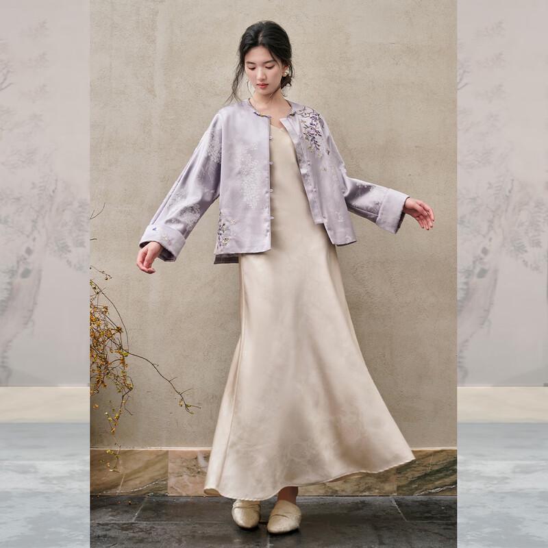 JK&JS Jing Wuyue Mantel im neuen chinesischen Stil mit Stickerei-Jacquard