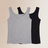 WTEMPO Square Collar Large Size Solid Color Casual Versatile Camisole Vests Women's Spring Summer Sleeveless Elastic Tank Tops