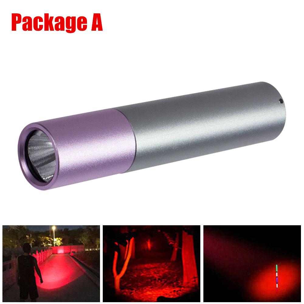 Red Light Penlight One Mode Red Light Flashlight for Camping Hiking Animal Protecting Beekeeping Detecting Aviation Night Vision