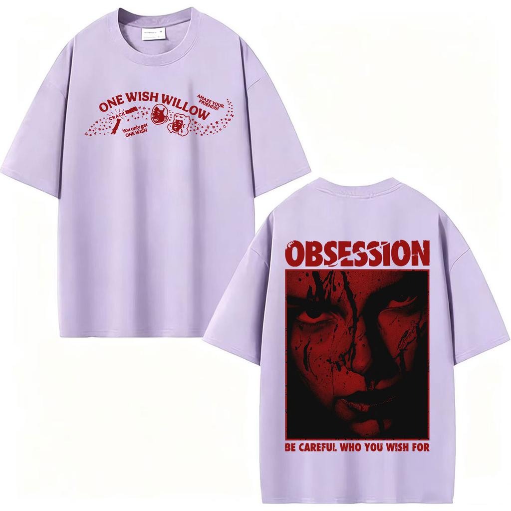 One Wish Willow Obsession 2026 Film Merch T-Shirt Unisex Unisex Harajuku Retro Klassische T-Shirts Locker 100% Baumwolle Übergroßes T-Shirt