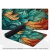 Buntes Spiral-Abstraktkunst-Gaming-Mauspad XXL Gebogene Schreibtischmatte Rutschfeste Gummi-Tastaturmatten für Gamer Laptop Tisch
