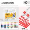 Qixin Watercolor Marker Pens: Layerable, No Bleed, Ideal for Children, Students & Professionals, Water-Soluble Acrylic.