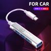 Hot Car 4 Port USB HUB High Speed Type C Multi Splitter Adapter Accessories For IS ES GS LS UX NX RX