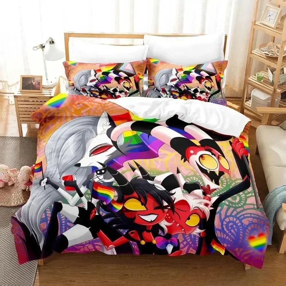 Loona Boss Bedding Set Single Twin Full Queen King Size Bed Set Adult Kid Bedroom Duvet Cover Sets 3D Anime Parure De Lit Bed