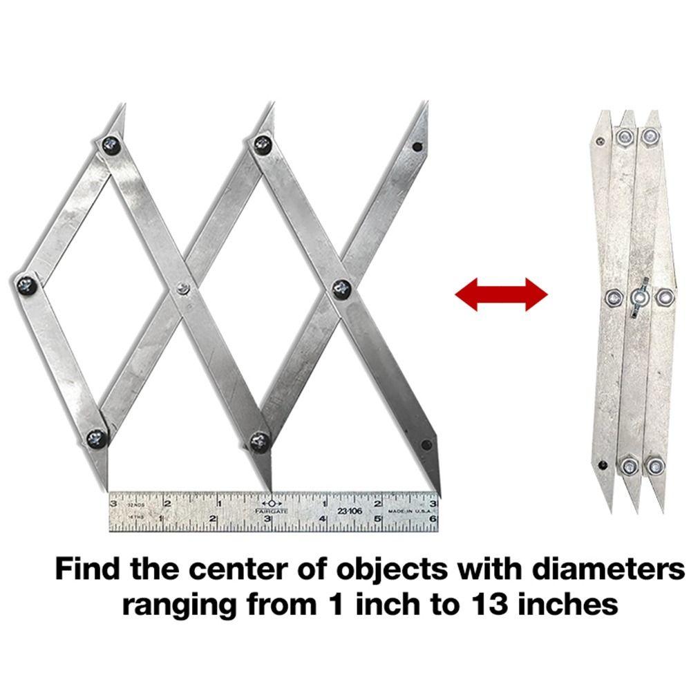 Multifunction 3 Point Center Finder Stretchable Equal Spacing Layout Tool  For Precise Measurements