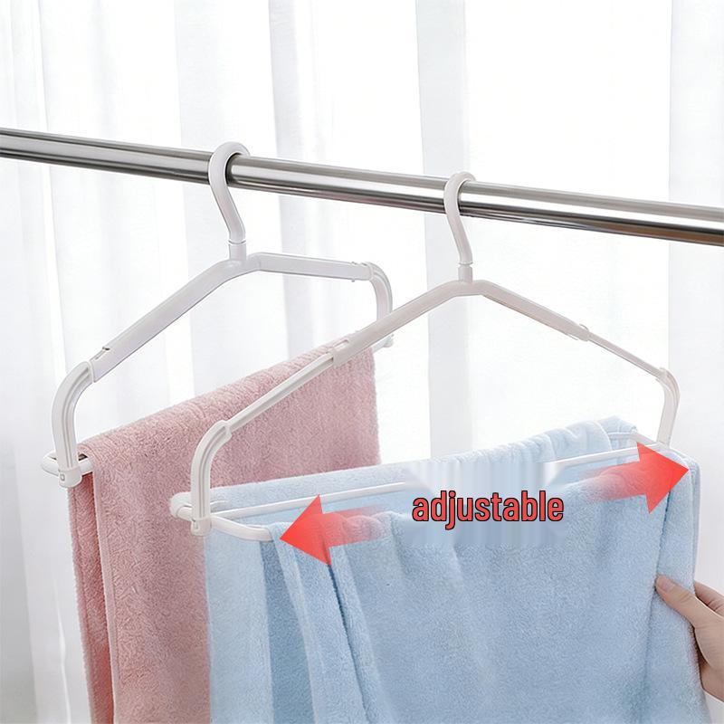 Japanese Windproof Retractable Folding Clothes and Towel Drying Rack