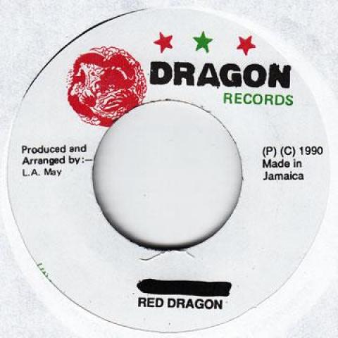 7inch Record RED DRAGON - Love Unuh none Dragon/Sweet Lo 1988 Jamaica Reggae, Ska & Dub