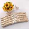 Floral Fabric & Wooden Non-Slip Clothes Hanger for Adults