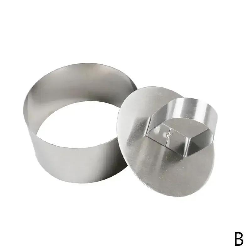 Stampo per torta ad anello in acciaio inossidabile, utensili da cucina, utensili da cucina, stampi per dolci, fai da te, cupcake, insalata, dessert, utensili per decorare torte
