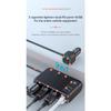 171W Car Charger Adapter 9 In 1 Socket Splitter PD30W/QC 3.0 Independent Switches 12V/24V DC Outlet