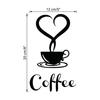 Removable DIY Kitchen Home Wall Art Sticker Decor Coffee Cup Heart Letter Decal