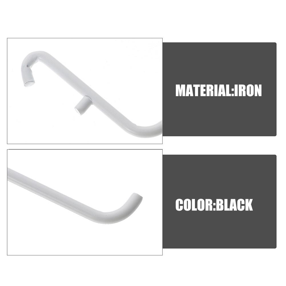 3Pcs Heavy Duty Iron Pegboard Hooks with Powder-Coated Finish for Garage Workshop Shed Organization Utility Hanging Tools Peg
