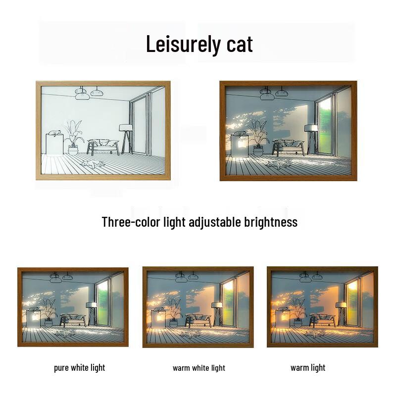 Creative LED Light Painting Decor