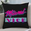 Federa per Cuscino Film M-Miami Vice Stampa 3D Fibra di Poliestere 40*40 Cm Copricuscino Decorativo per Divano di Casa Regalo per Festival