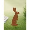 Metal Rabbit Garden Sculpture Outdoor Lawn Art Decor for Yard Patio Flower Beds Easter Halloween Christmas Ornament