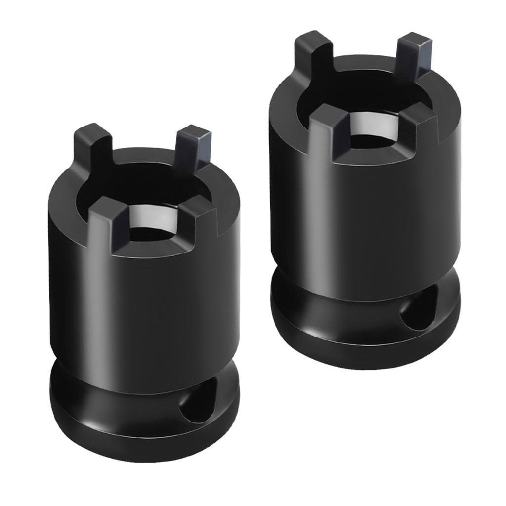 2pcs Angle Grinder Wrench Attachment 1/2Inch Socket Adapter 4Pin Driver Spanner for Cordless Impact Tool Removal Tool