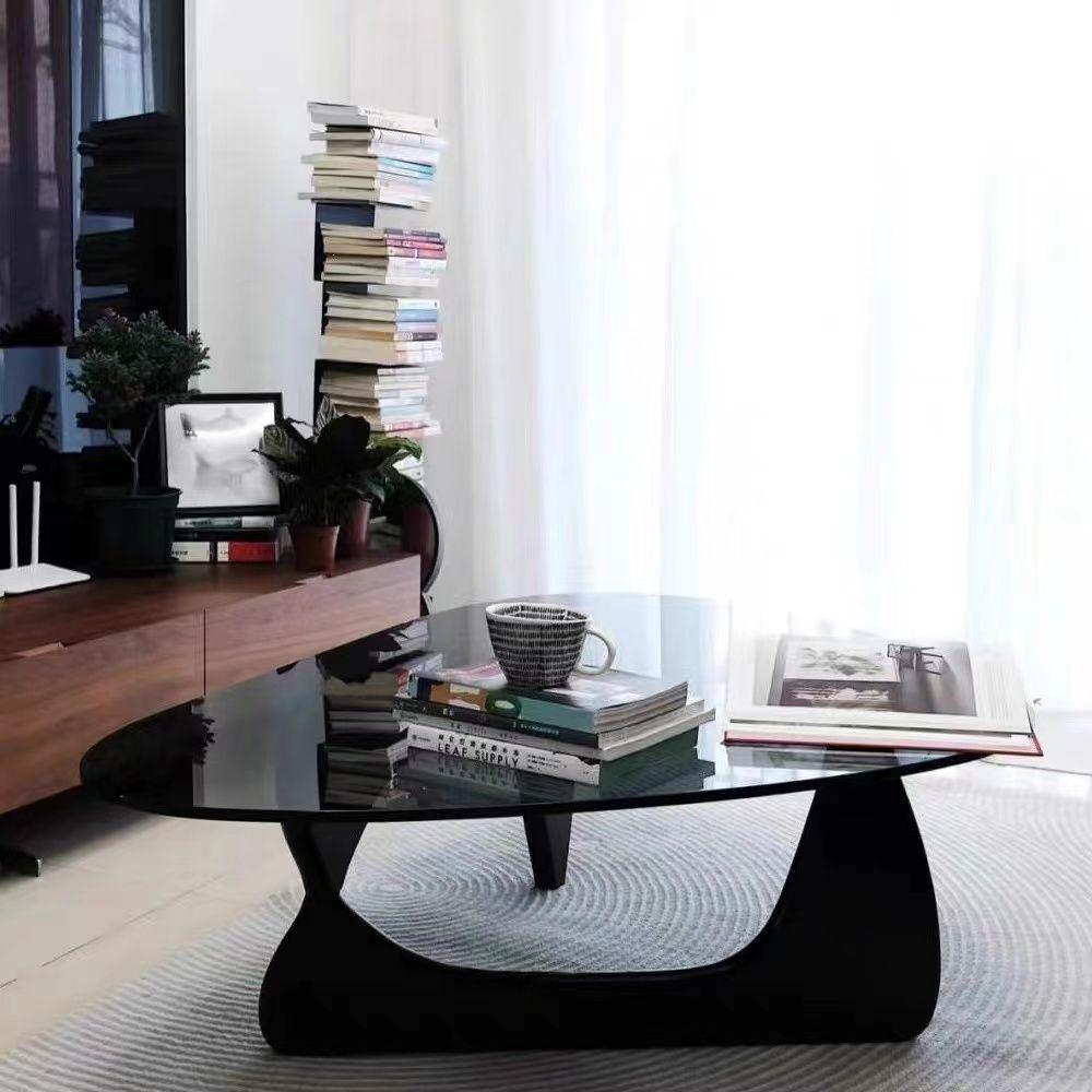 Modern Nordic Glass Coffee Table - Light Luxury Designer Tea Table for Small Living Rooms and Apartments
