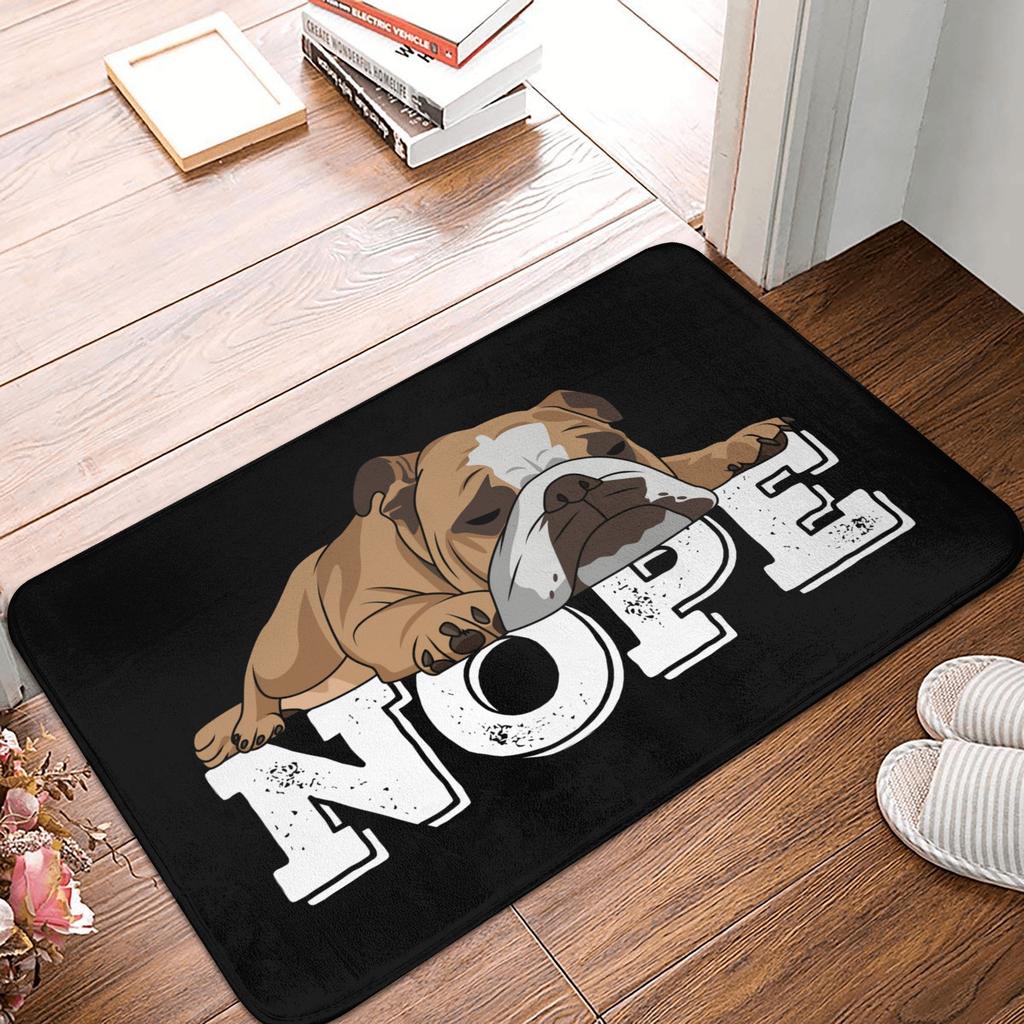 French Bulldog Doormat Anti-Slip Kitchen Bathroom Mat Living Room Floor Door Entrance Carpet Rug