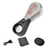Lupa de Mano 10X/20X/30X Lente de Aumento con Luz LED Lupa para Ojos para Inspección Joyería Sellos Lupa