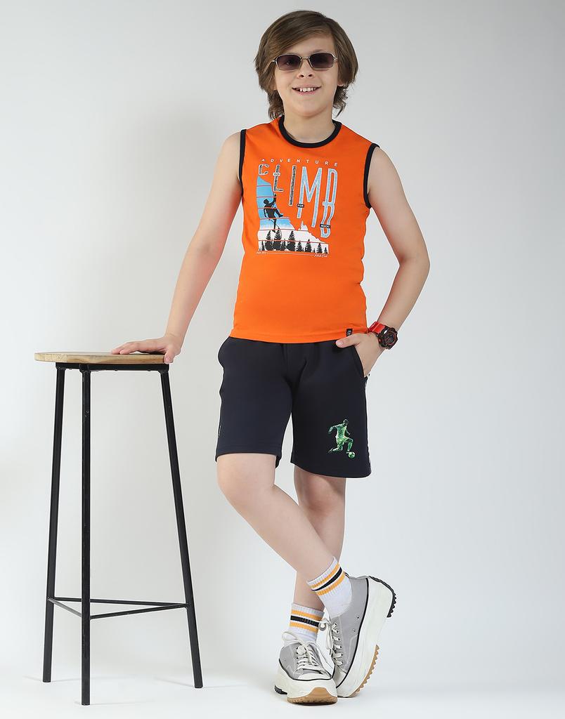 Boy's Regular Fit Printed T-Shirt | Half Sleeve | Round Neck | Casual Wear T Shirt for Boy's