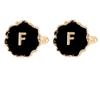 Mens Classic 26 Alphabet Initial Letter Cufflinks A B C D E F G H I J K L M N O P Q R S T U Sleeve ButtonV W X Y Z