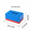 Two-Tone ABS Building Blocks Tissue Box - Creative Pull-out Design for Bathroom & Living Room