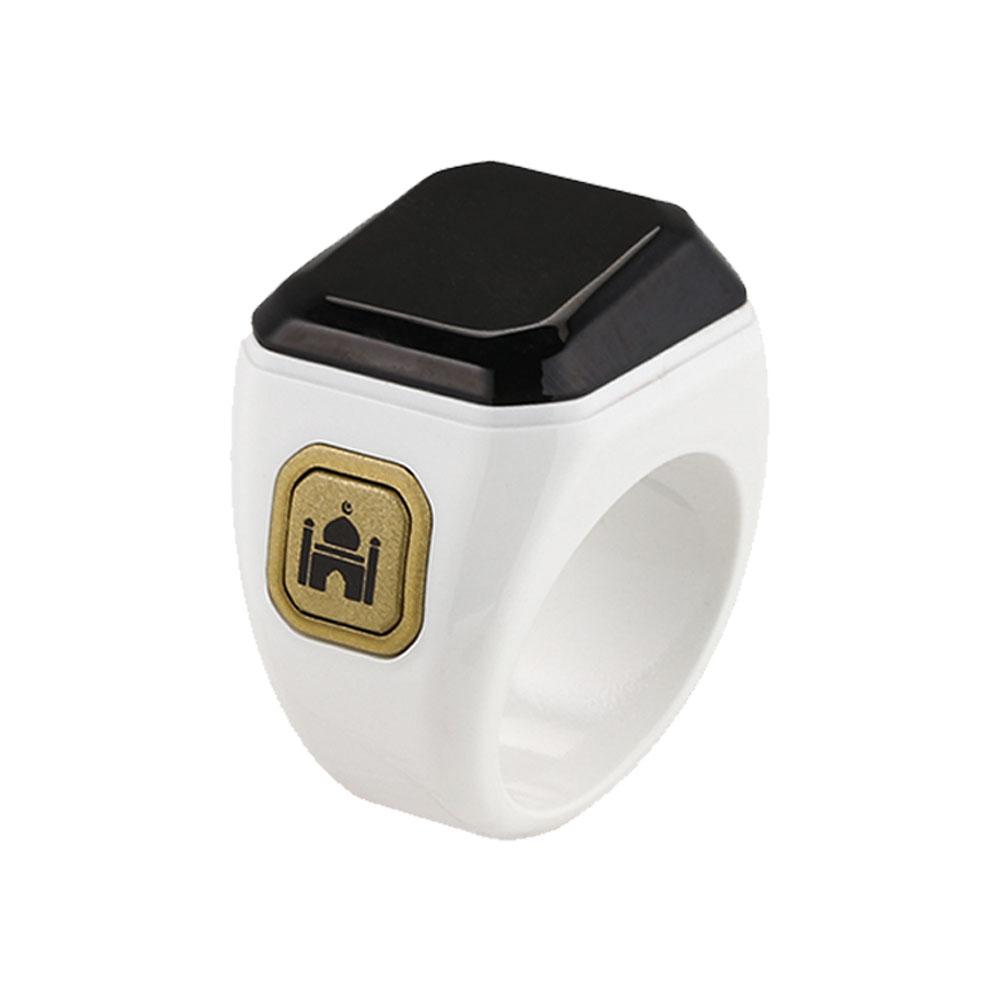 Qibla Smart Zikr Ring Lob Tasbih Zähler Elektronisch Digital Zähler für Muslime Gebetszeit Vibrationserinnerung Wasserdicht