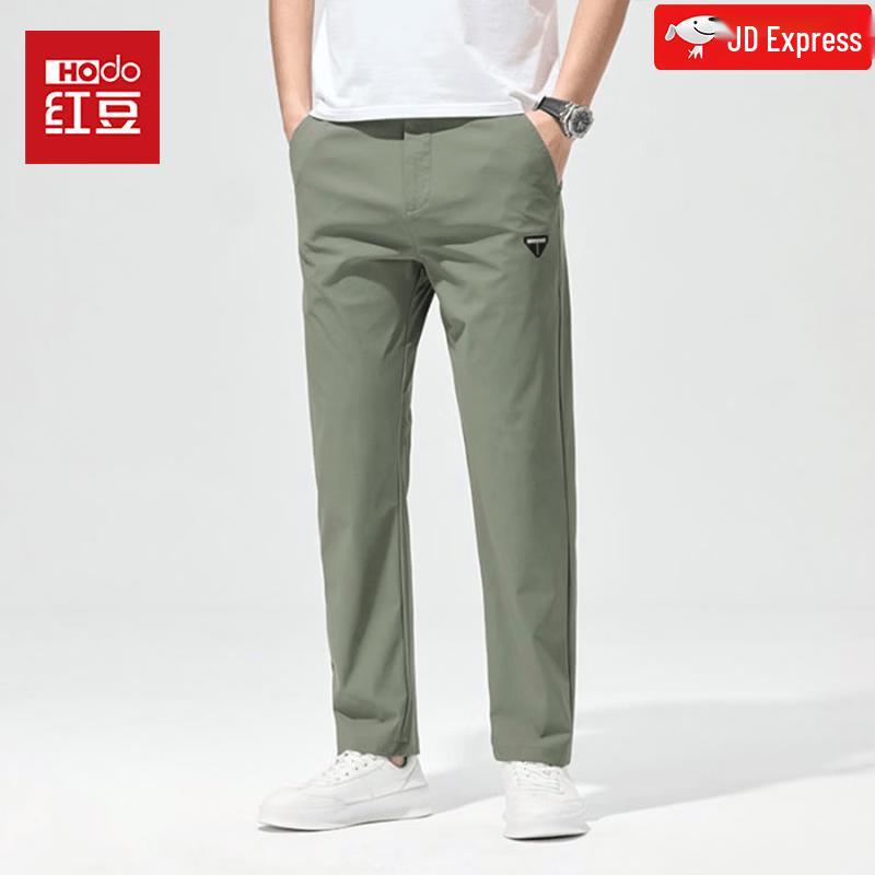 Hodo Men s Ice Silk Straight-Leg Casual Pants 28