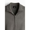 H M sliM Fit Zip Up Cardigan Dark Green