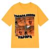 Yapapa Ummmm Fun and Cute Cat Emoji T-shirt for Women, Fashionable Casual T-shirt, Short-sleeved Harajuku Style T-shirt Top