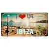 Souvenir Metal License Plate, Custom Auto Sign 15x30cm