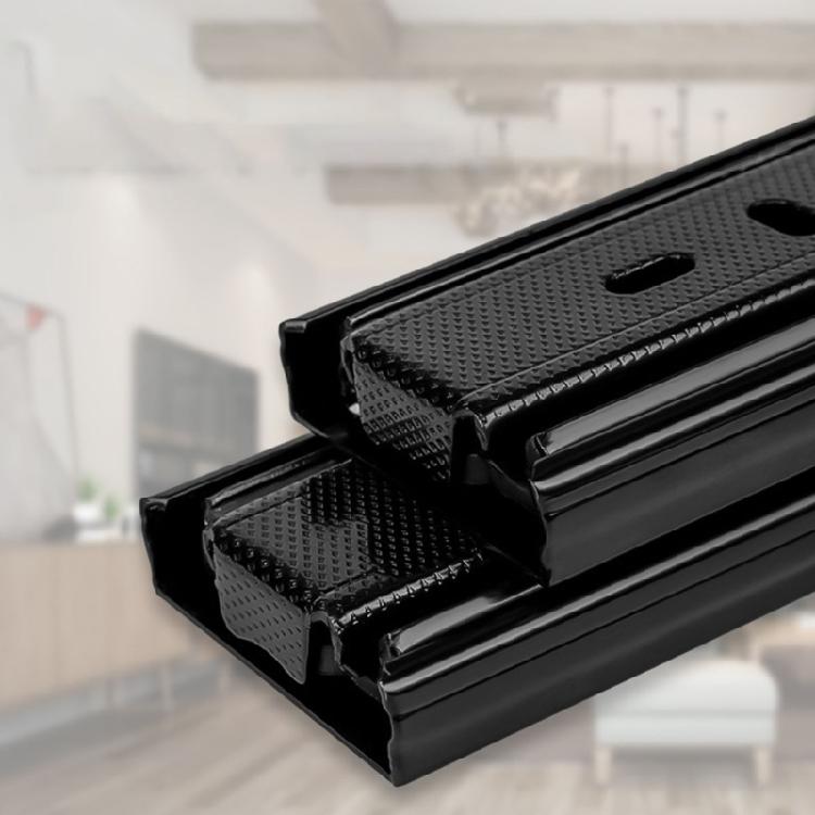 1Pair Soft Close Drawer Track Rail Cold Rolled Steel Buffer Drawer Slides Hydraulic Damping Buffer Furniture Hardware
