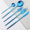 6Set/30Pcs Multicolor Cutlery Set Stainless Steel Dinnerware Set Knife Fork Spoon Flatware Sets Home Hotel Kitchen Party Tableware Set