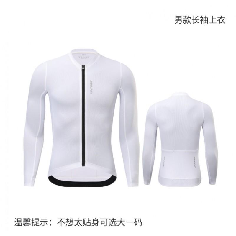 Womens Long Sleeve Cycling Jersey Breathable Quick-Dry Slim Fit Road Bike Top
