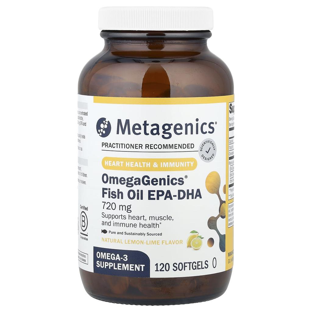 Omegagenics®, Fish Oil Epa-Dha, Natural Lemon-Lime, 720Mg, 120 Softgels