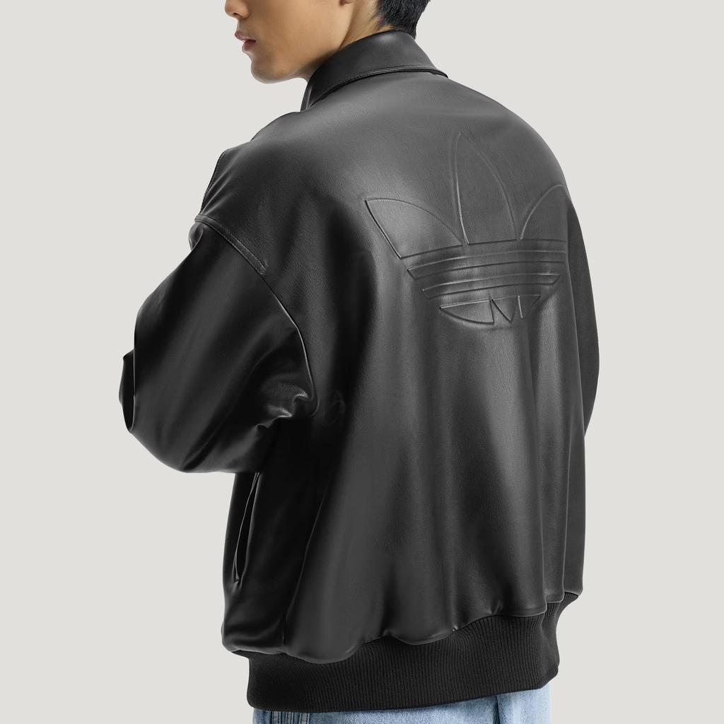 adidas Oryginalna kurtka Sherpa FW25 PU Jednolity kolor Luźny krój Klapy Polar Długi rękaw Kurtka Męska Kurtka IA7525