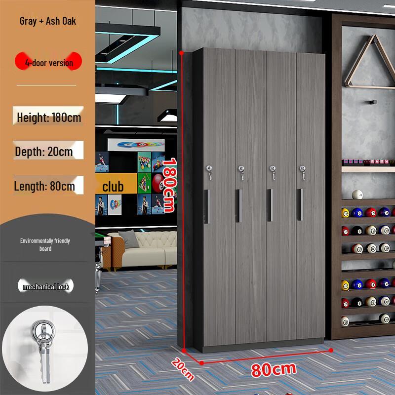 Billiard Cue Storage Cabinet with Key Lock