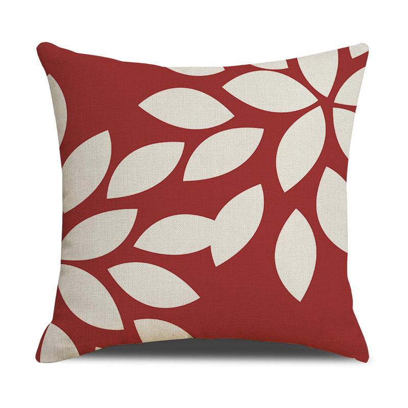 

Cross-Border Printed Polyester and Linen Pillow Cover for Sofa and Living Room Waterproof Polyester Linen 45*45cm (Cover Only)