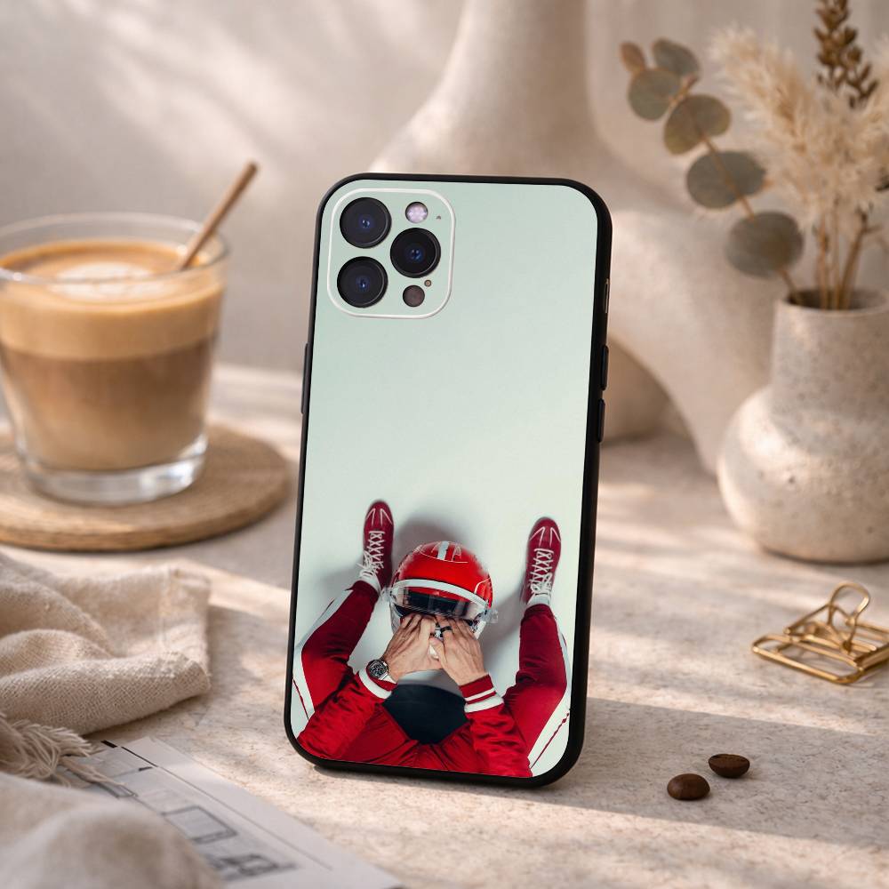 C- Charles Leclerc 16 Lec Phone Case For iPhone17,16,15,14,13,12,Plus,Pro Max, 5G Others Soft Black Cover