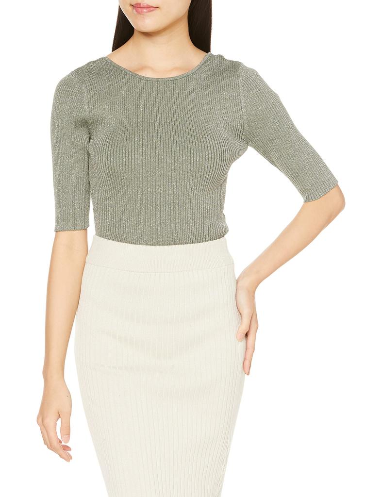 Snidel Hook Rib Knit SWNT231044 Green F 2-Way Women's