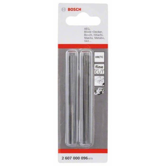 Fers de rabot - BOSCH - 2607000096 - Réversibles - 82x5,5mm - Pour bois