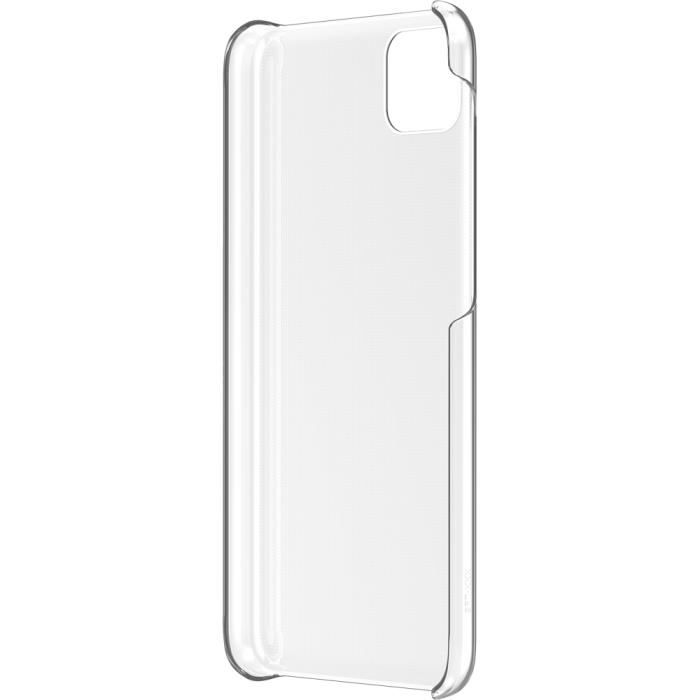 Coque rigide - HUAWEI - Y5P - Blanc - Transparent - Mixte