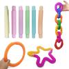 Tube Pop Diy Telescopic Bellows Sensory Decompression Stretch Educational Toys