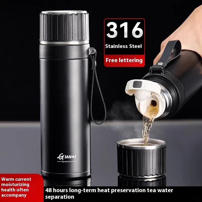 GIANXI Stainless Steel Thermos Bottle Minimalist style Portable Thermal Cold insulation Water Bottle high capacity Vacuum Flasks