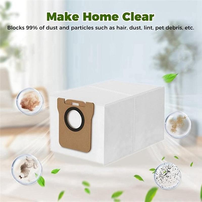 A78E-10PCS For JONR P20 PRO Robot Vacuum Cleaner Replacement Accessories Side Brush Mop Cloth Dust Bags Household Cleaning